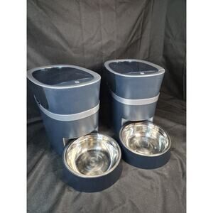 2 PetSafe Smart Feed Automatic Dog and Cat Feeder - Blue Clean , VERY NICE